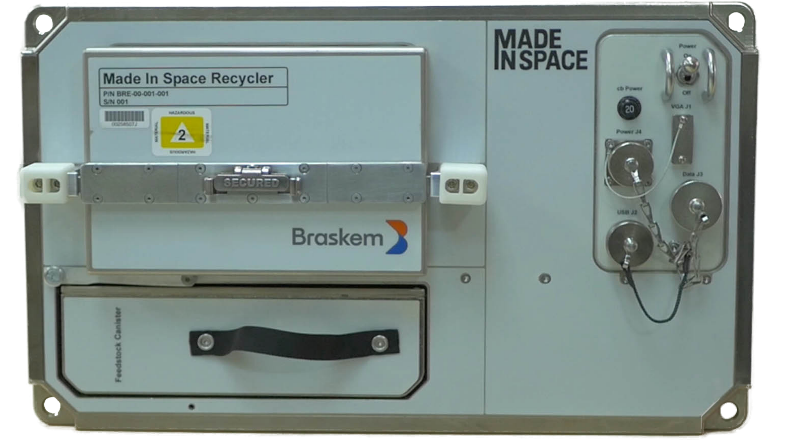 Made In Space and Braskem to Launch First Commercial Recycling Facility to the Space Station